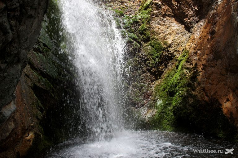 Троодос, Кипр: водопад Милломерис