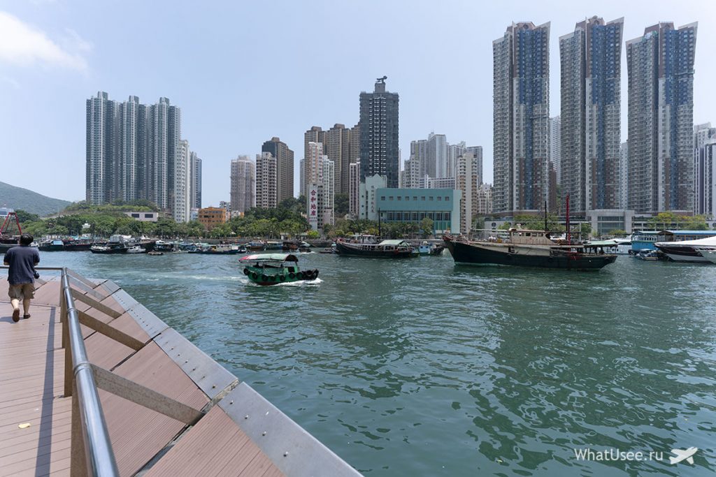 Прогулка по деревне Абердин в Гонконге